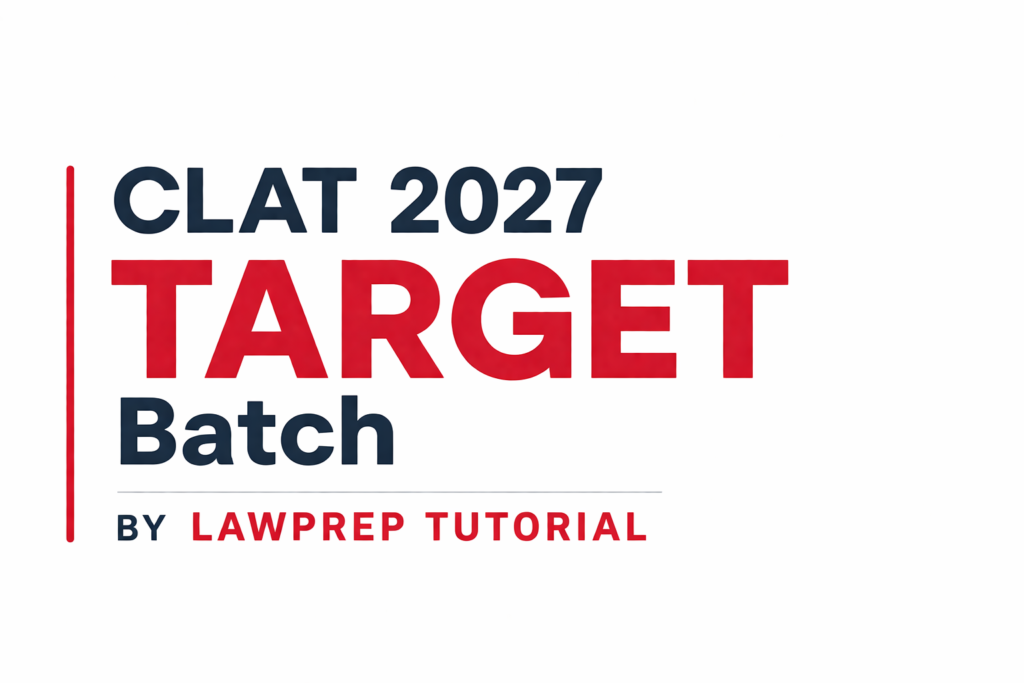 CLAT 2027 Target Batch