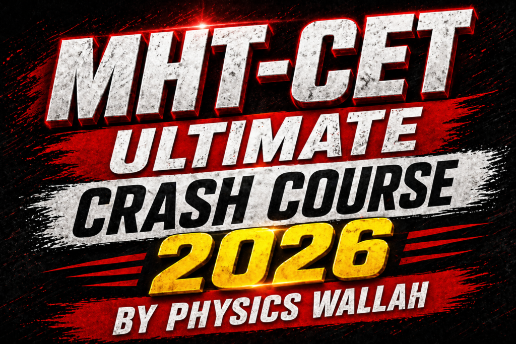 MHTCET Ultimate Crash Course 2026