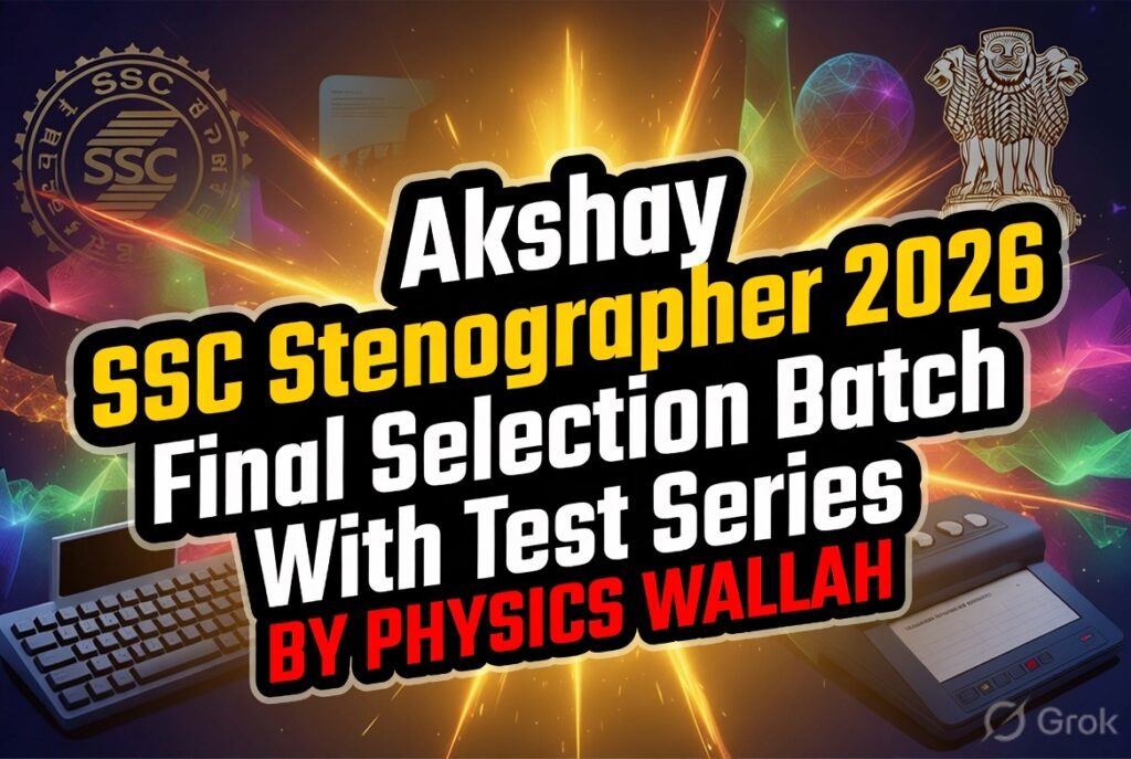 Akshay SSC Stenographer 2026 Final Selection Batch With Test Series