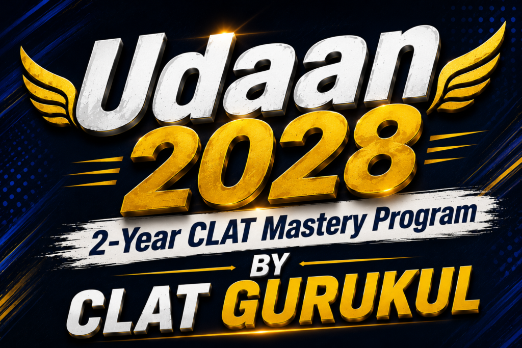 Udaan 2028 — 2-Year CLAT Mastery Program