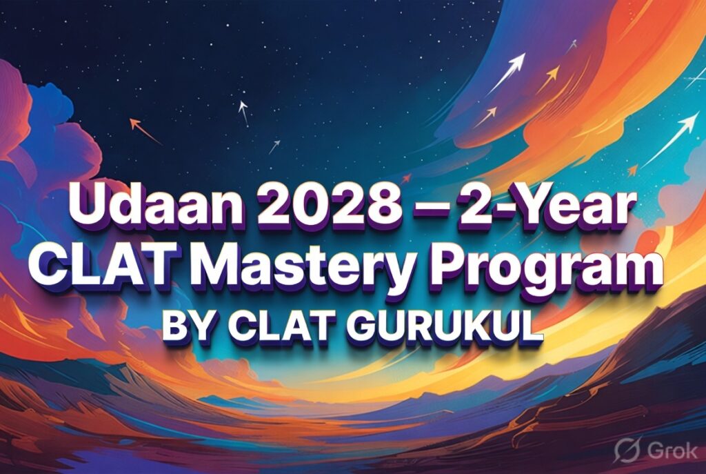 Udaan 2028 — 2-Year CLAT Mastery Program