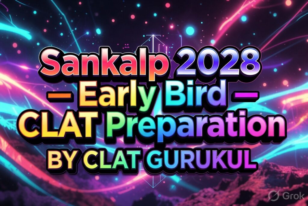 Sankalp 2028 — Early Bird CLAT Preparation